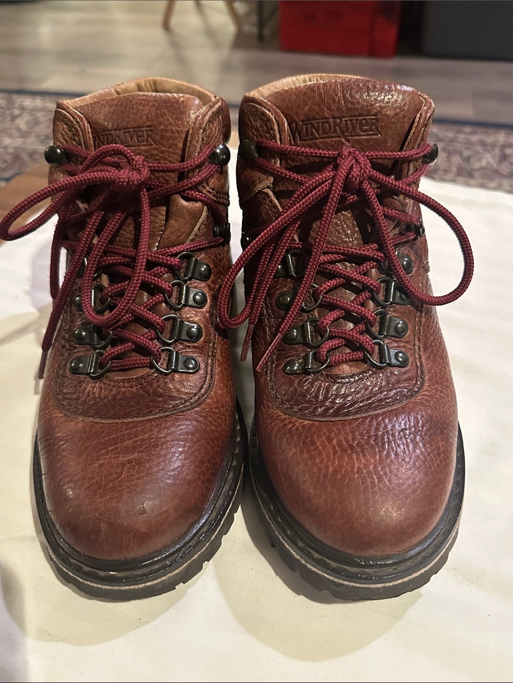 Wind River Women's Heritage Leather Hiking Boots Made in Portugal Size 7
